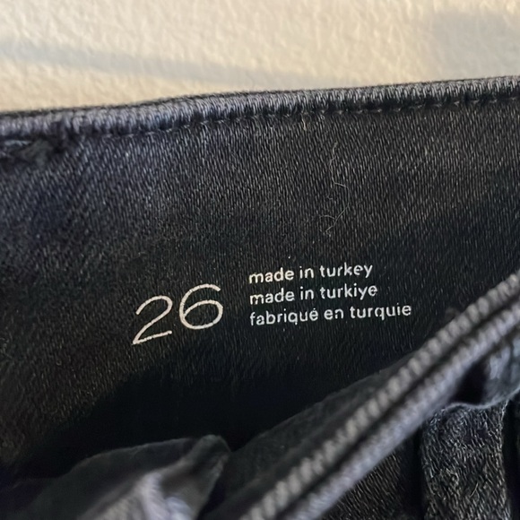 Pilcro Anthropologie High Rise Cropped Jeans Women’s Size 26 Wide Leg Black - Picture 7 of 9